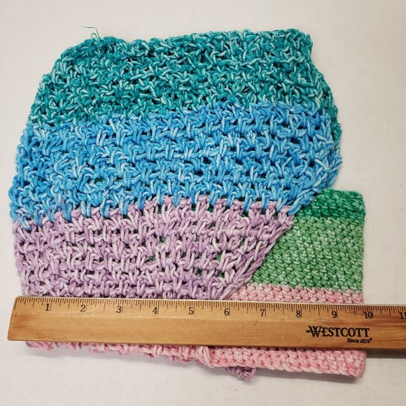 Unisex Crochet Unique Handmade Multicolor Hoodie with Mask | Facemask| - Picture 8 of 12